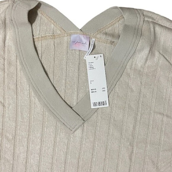 Urban Outfitters Neutral V Neck Pullover Small - Picture 7 of 11